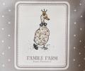 Фартук с пропиткой "FAMILY FARM" Кайма и Клетка 60х70 см, серый