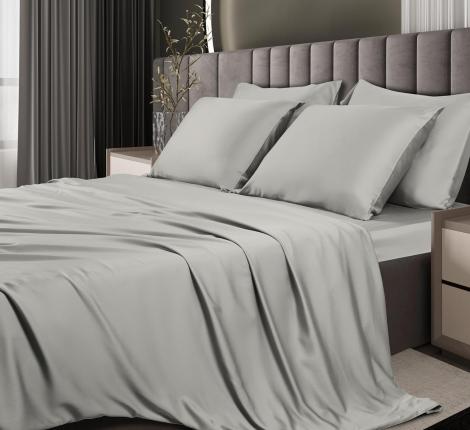 Постельное бельё Sharmes "Bamboo" Семейный, галька