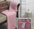 Комплект махровых полотенец &quot;KARNA&quot; ESRA 50x90-70х140 см , Грязно-розовый