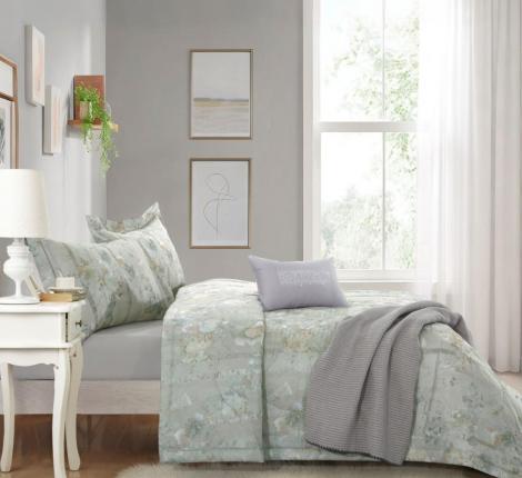 Постельное бельё с одеялом "Asabella" 2261-OSPS Мако-Сатин, 1,5 спальный