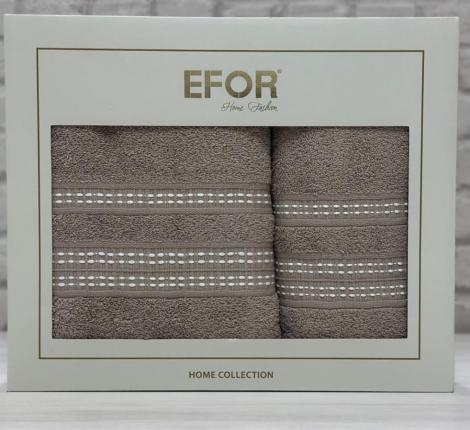 Набор махровых полотенец EFOR "FITILLI" (50*90,70*140), капучино