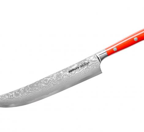 Нож кухонный-пчак с больстером &quot;Samura SULTAN&quot; для нарезки 210 мм, G-10 (красный)