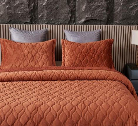 Покрывало "Sofi de Marko" Нобилис (медный) Велюр, 240х260