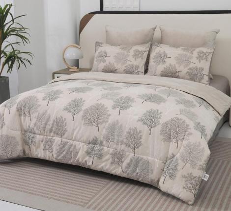 Постельное белье с одеялом "Sofi de Marko" Роберто №18 Велюр/Сатин, 1,5 спальный