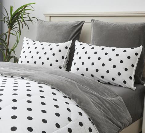 Постельное белье с одеялом "Sofi de Marko" Роберто №25 Велюр/Сатин, Евро