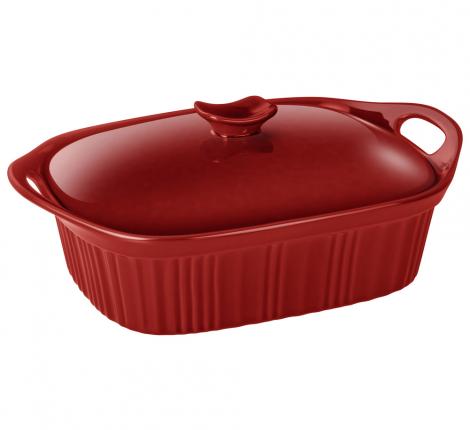 Форма для запекания с крышкой "AGNESS" REACTIVE RED, 2000 мл