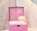Подарочное полотенце Arya Case Pink 30х30-6 шт., Белый+Розовый