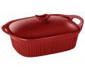 Форма для запекания с крышкой "AGNESS" REACTIVE RED, 2000 мл