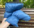 Сапожки-носочки пуховые "Comfort Socks Travel Grass" Blue, 36-39 р.