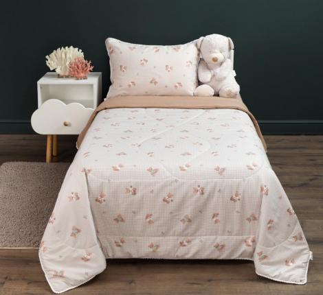 Постельное белье детское с одеялом "Sofi de Marko" Паддингтон (лиловый) Сатин, 1,5 спальный