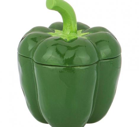 Блюдо  для запекания с крышкой "ПЕРЕЦ" (зелёный), 730 мл