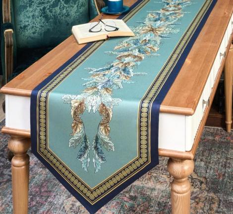 Дорожка с пропиткой "ЛИСТЬЯ МОРРИСА" GOLD STRIPE, 45х215 см
