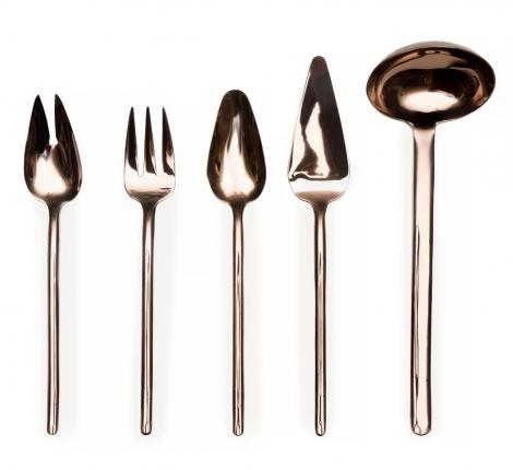 Набор столовых приборов для сервировки "STICK SERVING SET" CHOCOLATE, 5 предметов