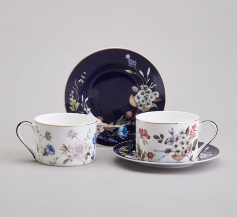 Чайный набор "BELLE" 86-2552-1 на 2 персоны, 4 предмета (190 мл)