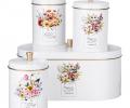 Набор "FLORAL MOOD" хлебница и банка для сыпучих продуктов (3 шт.)