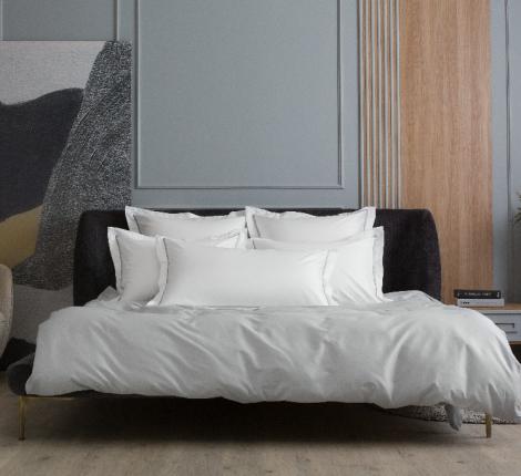 Наволочка с широкой отделкой "ALPINE ASH GREY ALLURE GRASS" Мако-Сатин, 70х70 (2шт)