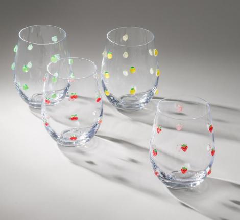 Набор стаканов 4 штуки "FRUITY", 520 мл