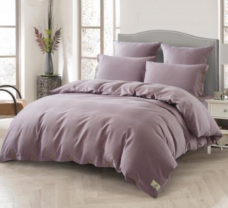 Постельное бельё "KARTEKS" VH-06 вареный жаккард на пуговицах, 2 спальный