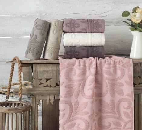 Набор махровых полотенец "PHILIPPUS" 50*90 (1/6 шт.) LUX COTTON (E918) EDNA