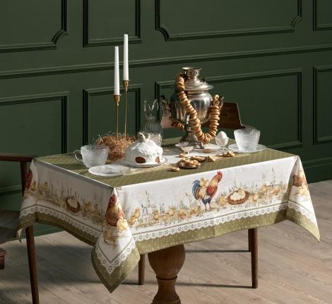 Скатерть с пропиткой "ЗОЛОТАЯ КУРОЧКА", 110х140 см