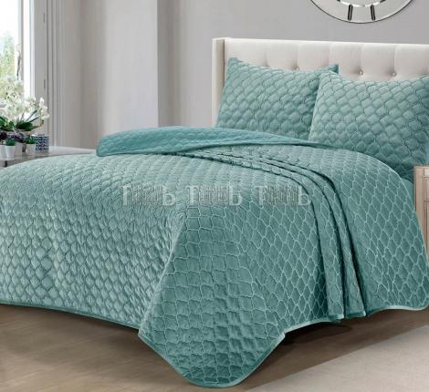 Покрывало велюровое "ROMANCE" GH 3D-17, 230х250 (50х70-2шт.)