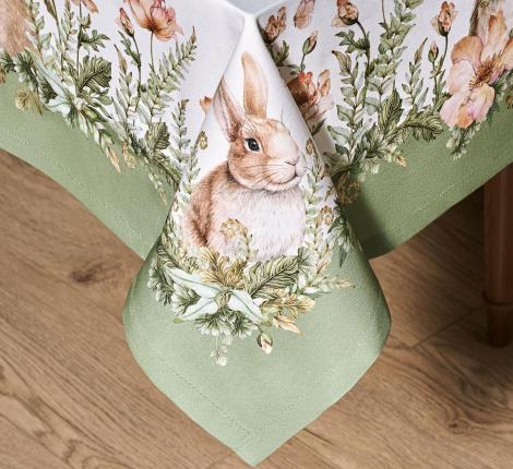 Скатерть с пропиткой LEFARD "SENSE" 175х300 см, зелёный