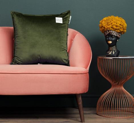 Подушка декоративная "Sofi de Marko" Ноэми (хаки) Велюр, 55х55