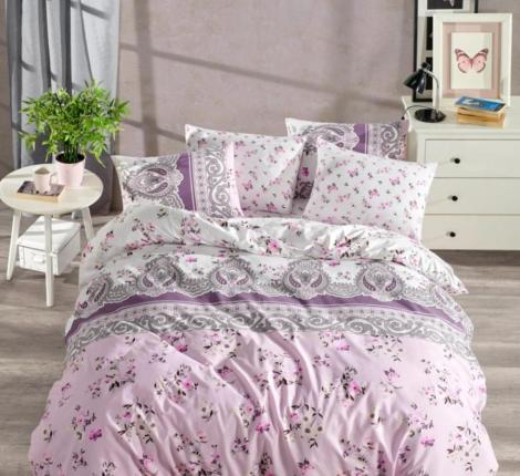Постельное бельё EFOR RANFORCE "MARIA LILA" (100% хлопок), Евро