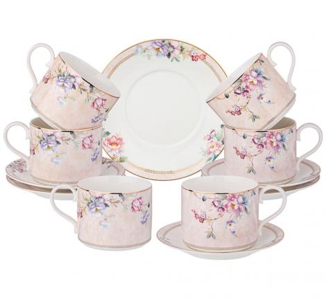 Чайный набор "ROMANCE" на 6 персон, 12 предметов