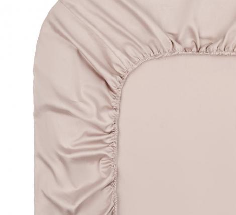 Простыня на резинке "Sofi de Marko" Мармис (бежевая роза) Сатин, 200х200х30