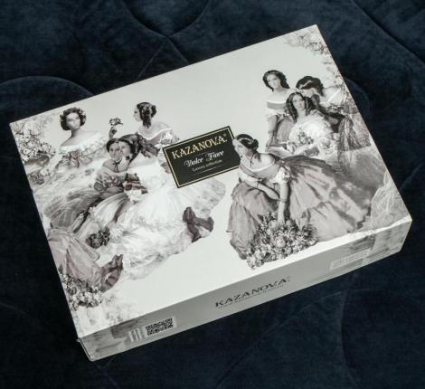 Постельное белье с одеялом "Kazanov.A." Беверли (индиго жемчуг) Велюр/Egypt Cotton, Семейный