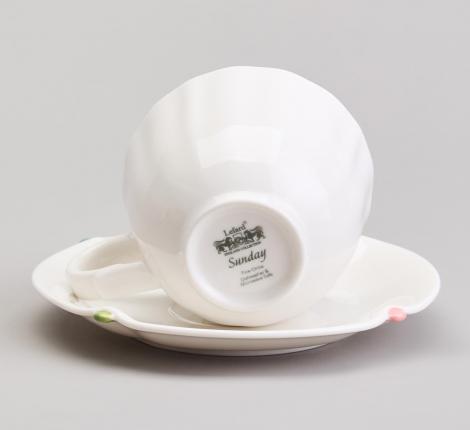 Чайный набор "SUNDAY" микс на 2 персоны, 4 предмета (220 мл)