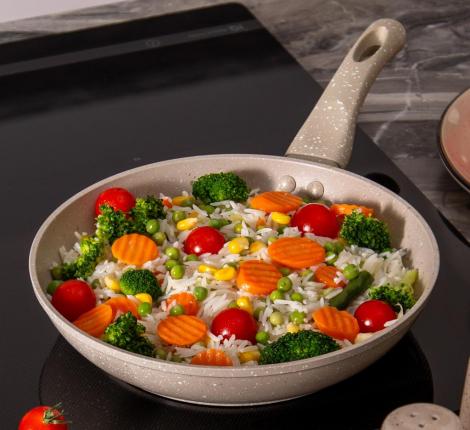 Сковорода AGNESS "LATTE", диаметр 22 см