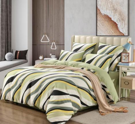 Постельное белье "Sofi de Marko" Антей (зеленый) Сатин, Семейный