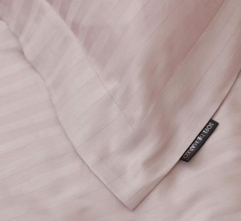 Постельное белье "Sofi de Marko" Моне (пепел лиловый) Страйп Сатин, Евро (50х70-2шт.)