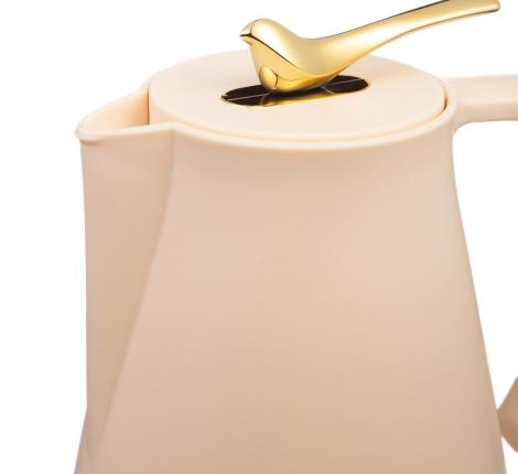 Термос со стеклянной колбой (с клапаном) "AGNESS" 734-200, 950 мл