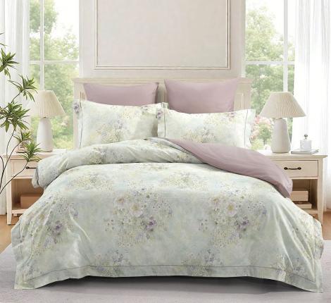 Постельное белье "Asabella" 2344-4S Сатин, 1,5 спальный