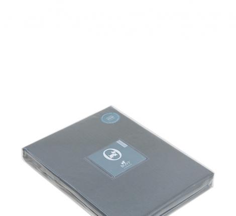 Простыня прямая BOVI (SB) софт сатин 240x280, серо-зеленый