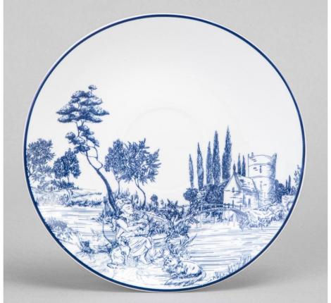 Чайный набор на металлической подставке "NOVEL" на 4 персоны, 8 предметов (220 мл)