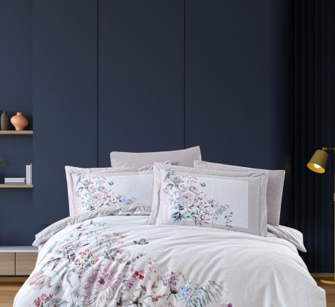 Постельное бельё "DO&CO" Сатин "LUX EXCLUSIVE" LANOIL (лаванда), Евро