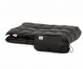 Дорожный плед пуховый "TRAVEL PLAID GRASS BLACK", 140х200
