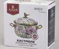 Кастрюля эмалированная с крышкой AGNESS "ФЛАНДРИЯ", 2,1 л