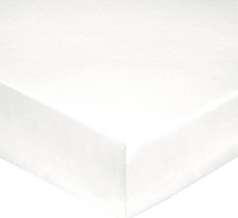 Простынь на резинке "Blanc des Vosges" джерси, 180х200-200х220 blanc (белый)