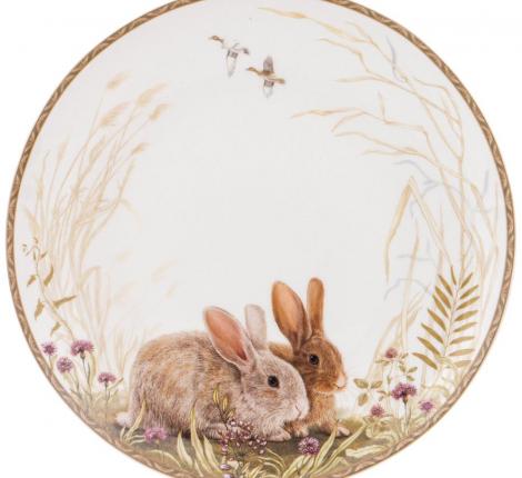 Тарелка закусочная "ОХОТА" 415-2218, диаметр 20,5 см