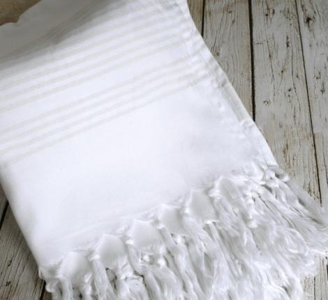 Nature Beyaz (белый) Полотенце пляжное, 80x160