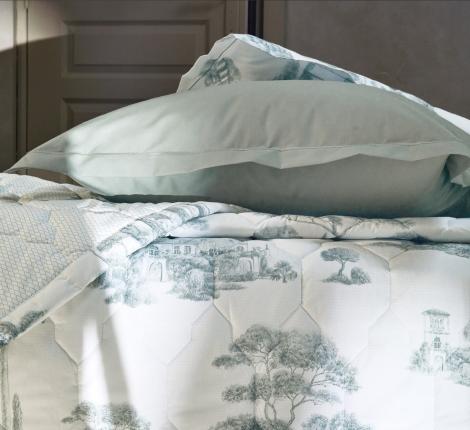 Покрывало стёганое "Blanc des Vosges" PROMENADE sauge (серо-зеленый), 250х270
