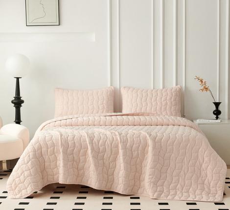 Покрывало "Sofi de Marko" Минелла (кремовый) Жатый сатин, 160х220