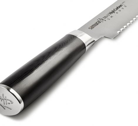 Нож кухонный &quot;Samura Mo-V&quot; для хлеба 230 мм, G-10