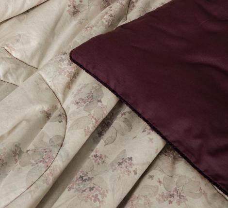 Постельное бельё с одеялом "Kazanov.A." Linen Batik (бургунди лен) Сатин, Евро