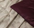Постельное бельё с одеялом "Kazanov.A." Linen Batik (бургунди лен) Сатин, Евро